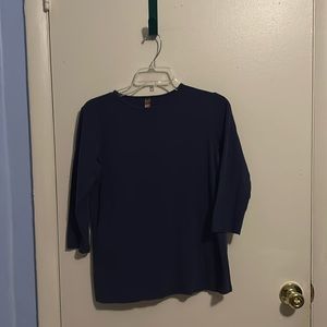 ESteez M Navy Blue Long Sleeve Shirt